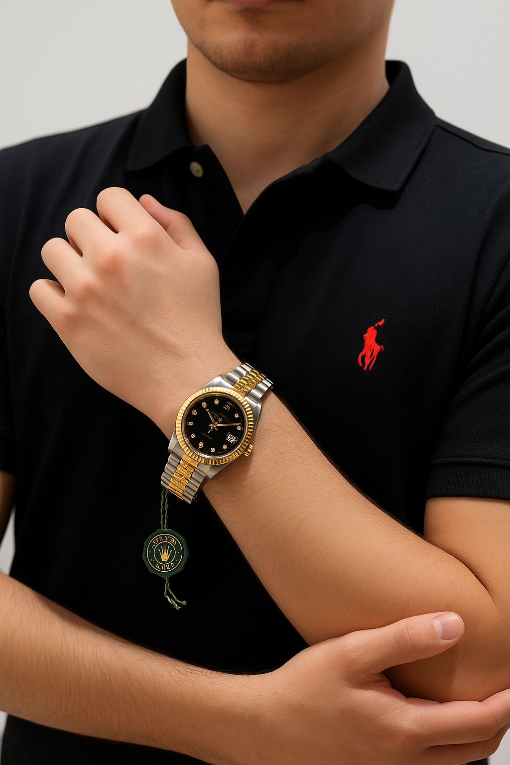 Rolex Datejust Two-Tone Black Dial – Luxury Automatic Men’s Watch