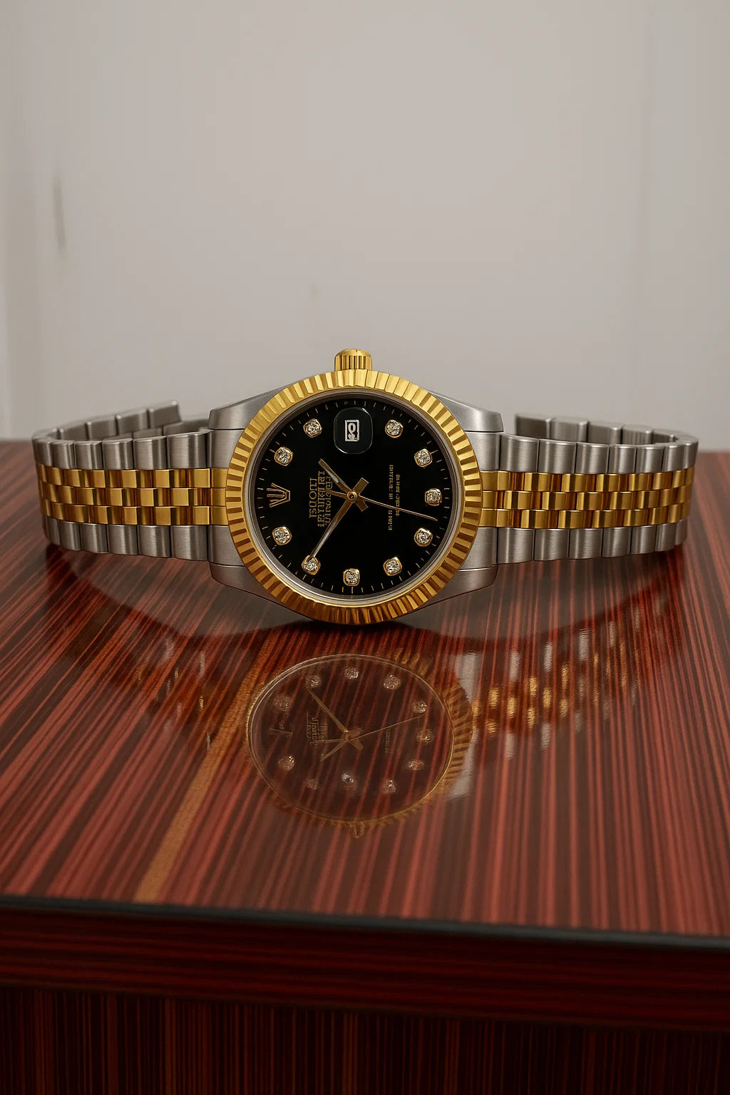 Rolex Datejust Two-Tone Black Dial – Luxury Automatic Men’s Watch