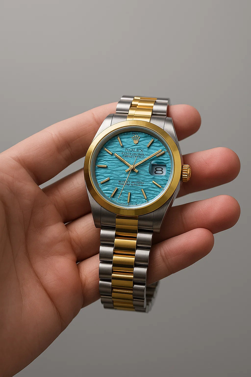 Rolex Datejust Men’s Watch – Blue Dial | Two-Tone Gold & Steel Luxury Timepiece