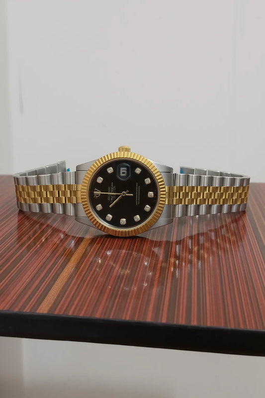 Rolex Datejust Two-Tone Black Dial – Luxury Automatic Men’s Watch