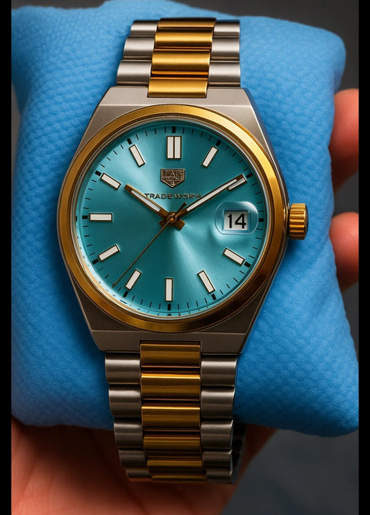 True Worth™ Two-Tone Men’s Analog Wristwatch with Date Display